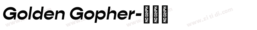 Golden Gopher字体转换